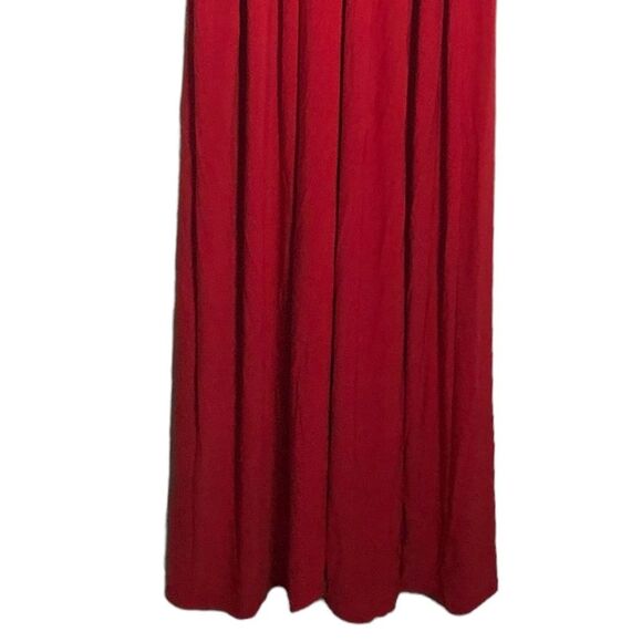 NEW🏷 Red Lace NW Nightway Sz 8 full length sleeveless dress keyhole front - Picture 9 of 16